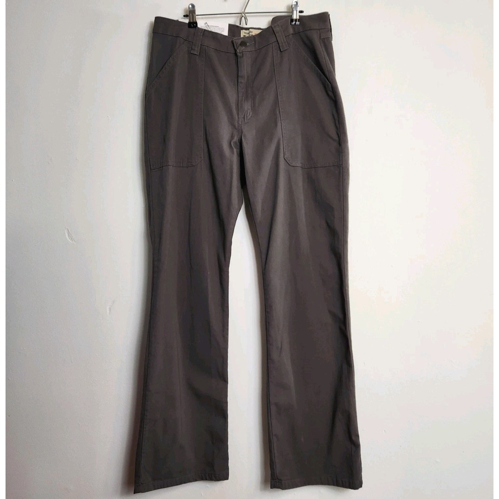 NEW Wrangler RIGGS Workwear Boot Cut Work Pants Women 16x32 Gray Stretch Utility